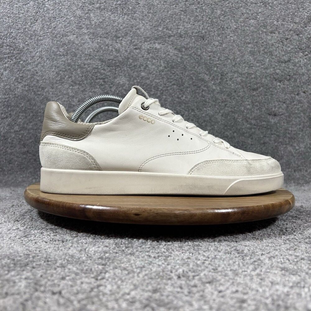 Ecco Street Lite Luxe Men's Size EU 43 US 9 Limestone Nutmeg Casual Shoes Used